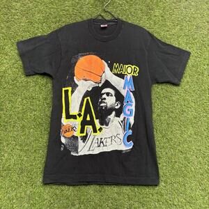 Los Angeles Lakers Magic Johnson Shirt Mens Large Nba Basketball 90S